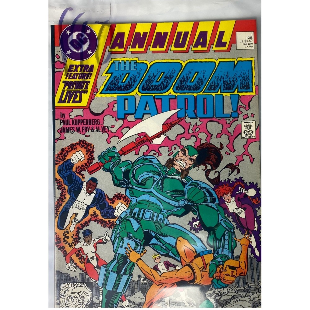 The Doom Patrol Annual 1 1988‎ DC Comics Paul Kupperberg James Fry